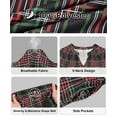 thumbnail image 6 of TIYOMI Women's Fall Maxi Dress Plus Size 5x Long Sleeve V Neck Red Plaid Dress Flowy Cocktail Party Dresses for Curvy Women Casual Maxi Fall Spring Formal Dresses 5XL 28W, 6 of 7