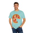 thumbnail image 4 of Mommy and Mes Matching Pizza Slice Father Daughter Son Matching Clothes Unisex Garment-Dyed T-shirt, 4 of 4
