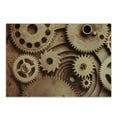 thumbnail image 1 of Industrial Cutting Board, Inside the Clocks Theme Gears Mechanical Device Image in Steampunk Style Print, Decorative Tempered Glass Cutting and Serving Board, Small Size, Cinnamon, by Ambesonne, 1 of 1