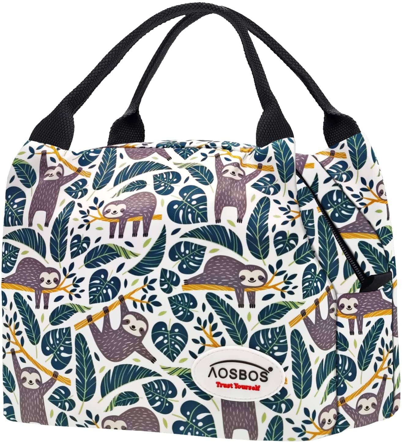 Aosbos Reusable Lunch Bags for Women Girls Insulated Lunch Totes Cute
