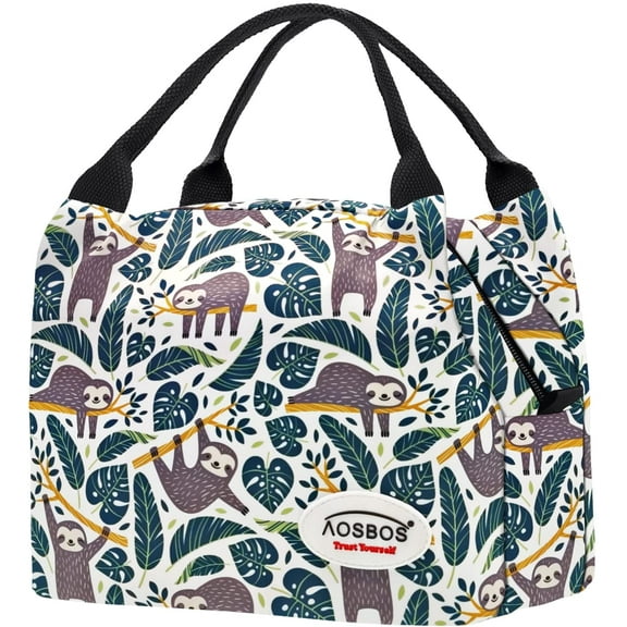 Aosbos Reusable Lunch Bags for Women Insulated Lunch Totes Lunch Box Cooler Bag
