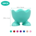 thumbnail image 2 of PENIKOKO 10pcs Egg Cups for Boiled Eggs in Silicone Assorted Color Ideal for Cooking Families, 2 of 6