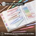 thumbnail image 4 of Aesthetic 16 Pack Colored Gel Pens & 200 Sheets Sticky Tabs - No Bleed Highlighters for Bible Pages, 4 of 6