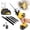 Yellow saber saw+battery * 1+saw blade * 4, variant on DGB Cordless Reciprocating Saw, Handheld Electric Sabre Saw, Battery Powered Pruning Saw for Garden Tree Trimming, Dry Branch Cutting, Yard Shrub Maintenance & Household Outdoor Wood Cutting Tasks