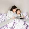 thumbnail image 5 of Castle Fairy 2-Piece Twin Size Comforter Set - Marble Watercolor Modern Print, 5 of 8