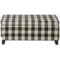 thumbnail image 4 of Christopher Knight Home Ottoman de Rangement en Tissu Breanna, Damier Noir, 4 of 10