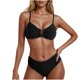 thumbnail image 1 of Conjunto de Bikini de Cintura Alta para Mujeres Color Sólido Sexy Colgantes Ajustables Bikini, Diseño de Corte Alto sin Espalda para Piscina, Playa Y Vacaciones, 1 of 5