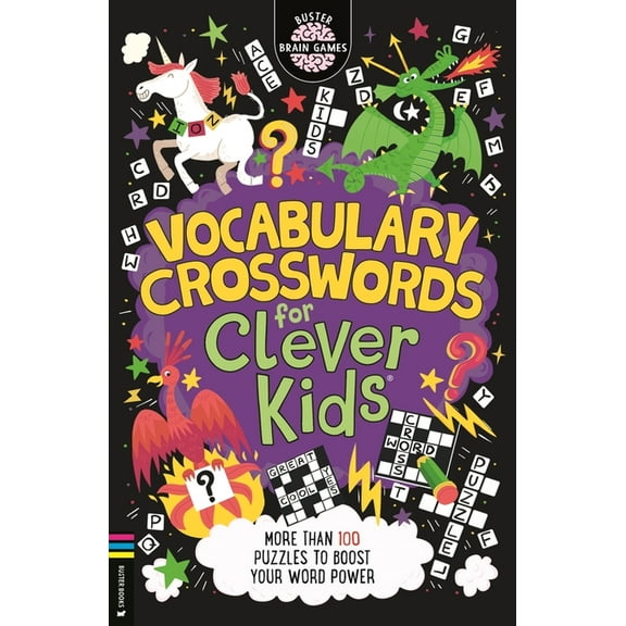 Buster Brain Games Vocabulary Crosswords for Clever Kids(r): More Than 100 Puzzles to Boost Your Word Power, (Paperback)
