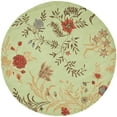 thumbnail image 4 of SAFAVIEH Blossom Kelly Floral Flower Wool Area Rug, Light Green/Multi, 5' x 8', 4 of 10