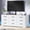 White, variant on Modern Wood TV Stand with Mount and 9 Drawers, Entertainment Center for 32–85 Inch TVs, Adjustable Height Media Console for Living Room