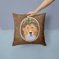 thumbnail image 2 of Carolines Treasures SS8141PW1414 Sheltie Fabric Decorative Pillow, 14Hx14W, multicolor, 2 of 4