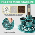 thumbnail image 2 of Bird Bath for Outside with  Removable Flower Planters Polyresin Lightweight Vintage Birdbath for Outdoors Stake Standing Bowl and Water Feeder Yard Garden Decor, 2 of 10