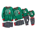 thumbnail image 1 of 2 Pcs Noël Parent-Enfant Pyjama, Pull de Bande Dessinée à Manches Longues Col Rond / Pantalon à Carreaux, 1 of 3