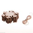thumbnail image 1 of Adornos de madera para árbol de Navidad, espacios en blanco con cuerdas para manualidades, decoración de tarjetas, 10 piezas, 1 of 4