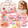 thumbnail image 1 of Set para fiestas de té Lajeje Kids Pretend Play con funda, de 3 a 8 años, 1 of 7
