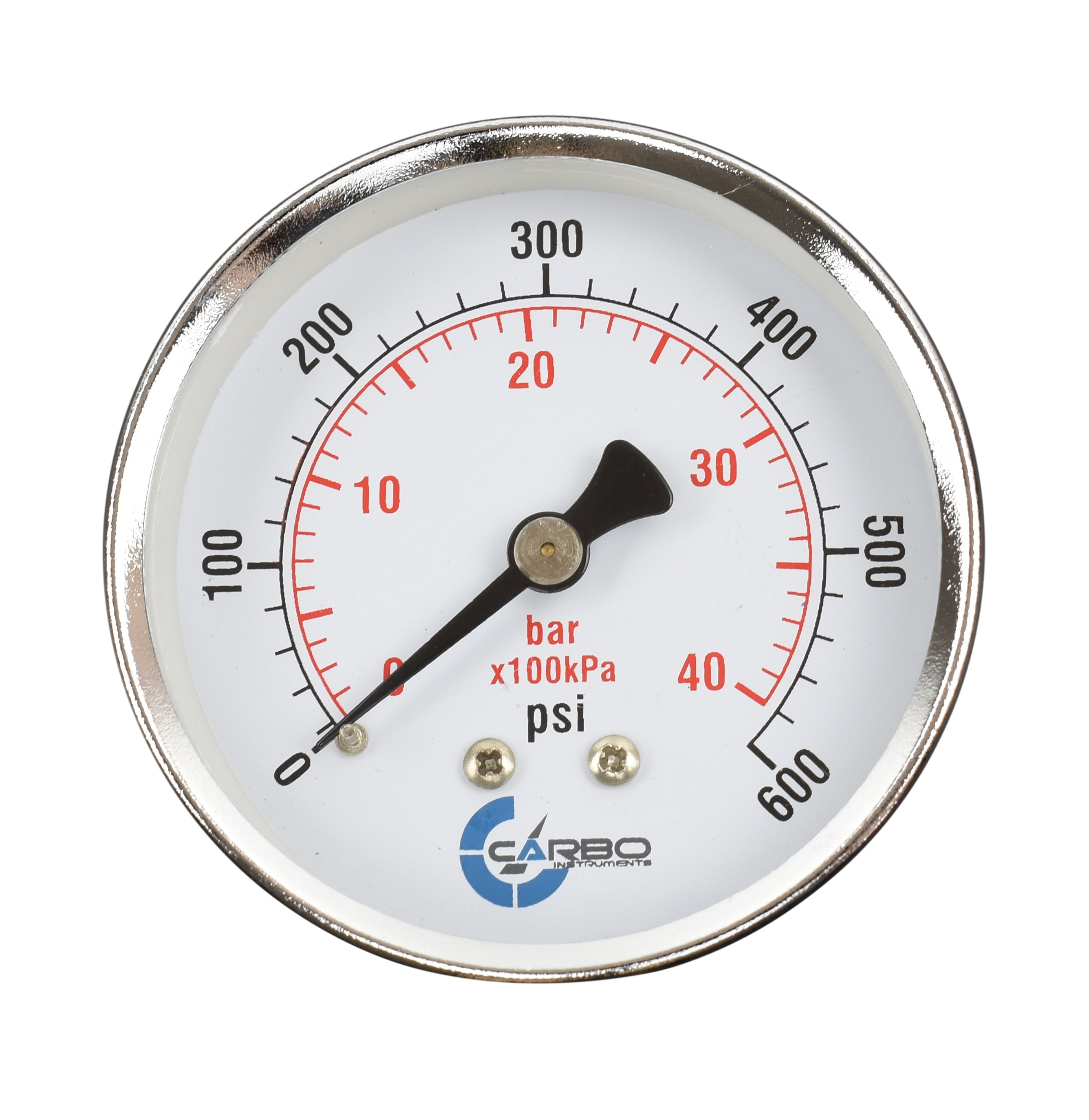 The Minimum Pressure Required To Compress 600 CARBO Instruments 2- 1/2" Pressure Gauge, Chrome Plated Steel Case, Dry