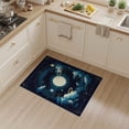 thumbnail image 2 of ODIKA 3'x5' Washable Throw Rug Galaxy Map Orbiting Planets Stars Cosmic Nebula Ringed Comet for Entryway, Kitchen, Mudroom, Stain Resistant, Low Profile, Non-Slip, 2 of 7