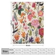 thumbnail image 4 of ONETECH Wildflowers Floral Throw Blanket for Girls Women Colorful Cornflower Watercolor Decorative Super Soft Warm Cozy Blanket Plush Flower Throws Blankets for Bed Sofa Home Car, 4 of 6