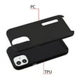thumbnail image 2 of Apple iPhone 12 Mini /5.4" Phone Case [Shockproof] Drop-Protection Hard Hybrid Impact Heavy Duty Dual Layers Body Protective Textured Anti Slip Armor Rubber Rugged TPU Cover Black for iPhone 12 Mini, 2 of 5