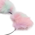 thumbnail image 3 of Horquilla Bling Bling con orejas de gato de peluche de colores, 3 of 3