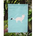 thumbnail image 3 of Carolines Treasures BB8046GF Stoat Short-Tailed Weasel Blue Check Flag Garden Size, 3 of 3