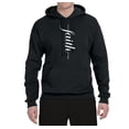 thumbnail image 2 of Vertical Cross Christian Faith Inspirational/Christian Unisex Graphic Hoodie Sweatshirt, Black, Small, 2 of 3