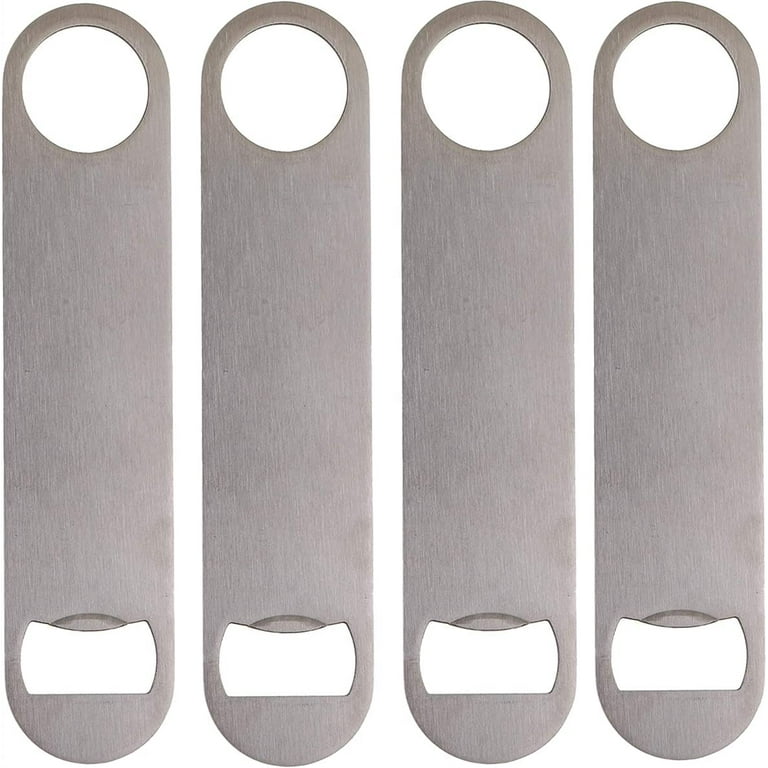 Metal Bottle Opener Multi-use Alloy Stainless Steel Modern Minimalist  Silver Can Openers Handle Design Kitchen Dining Bar Tools