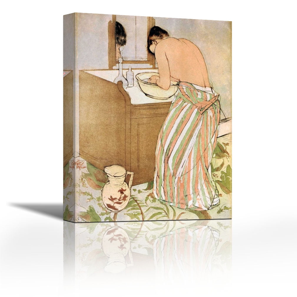 Woman Bathing I Contemporary Fine Art Giclee On Canvas Gallery Wrap Wall D Cor Art