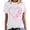 White, variant on Fshinging Women Heart Butterfly Print Short Sleeve Tops Summer Fashion Casual T-Shirts Black L