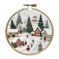 thumbnail image 1 of jifeng Christmas Embroidery Kit Christmas Pattern DIY Needlepoint Set with Instructions Village, 1 of 9