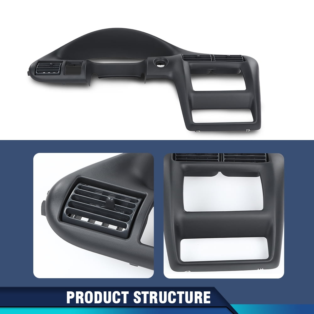 Dash Panel Speedometer Trim Bezel Fit for Chevy Cavalier 2000-2005 Surround Trim Panel Dashbard Dark Gray