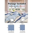 thumbnail image 4 of MorroMorn Blue Duvet Cover Queen for Boys 100% Cotton, 3 Pcs Bed Set Cute Bedding Sets, 1 Comforter Cover 2 Pillow Cases, Soft Breathable Sweat-Absorbent Kids Teen Toddler (Skipper, Full/Queen), 4 of 6