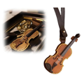 thumbnail image 2 of Leather Violin and Cello Keychain Mini Musical Instrument Keychain Vintage Leather Viol mj3380, 2 of 8