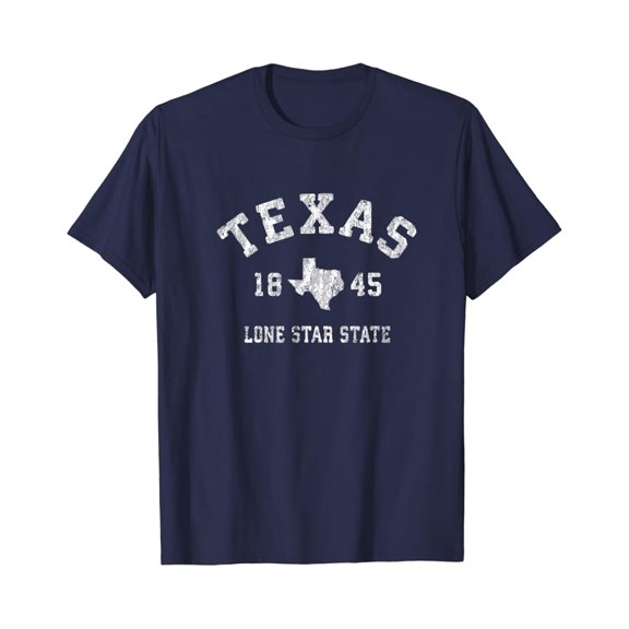 Texas TX T-Shirt Vintage Sports Design Texan Tee