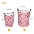 thumbnail image 5 of Daiia Gnome With Heart Round Laundry Basket with Handles Thickened Waterproof Circular hamper,Dirty Clothes Storage Basket for Bedroom,Bathroom,College Dorm-Small, 5 of 8
