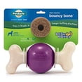 thumbnail image 1 of Juguete para perros PetSafe Busy Buddy Bouncy Bone con anillos para golosinas color morado, 1 of 1