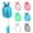 Transparent without Glitter, variant on Universal Clip-On Toothbrush Cover Caps, Stylish Toothbrush Head Protectors, Dustproof Case for Travel & Daily Use