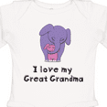 thumbnail image 4 of Inktastic I Love My Great Grandma Elephant Girls Long Sleeve Baby Bodysuit, 4 of 5