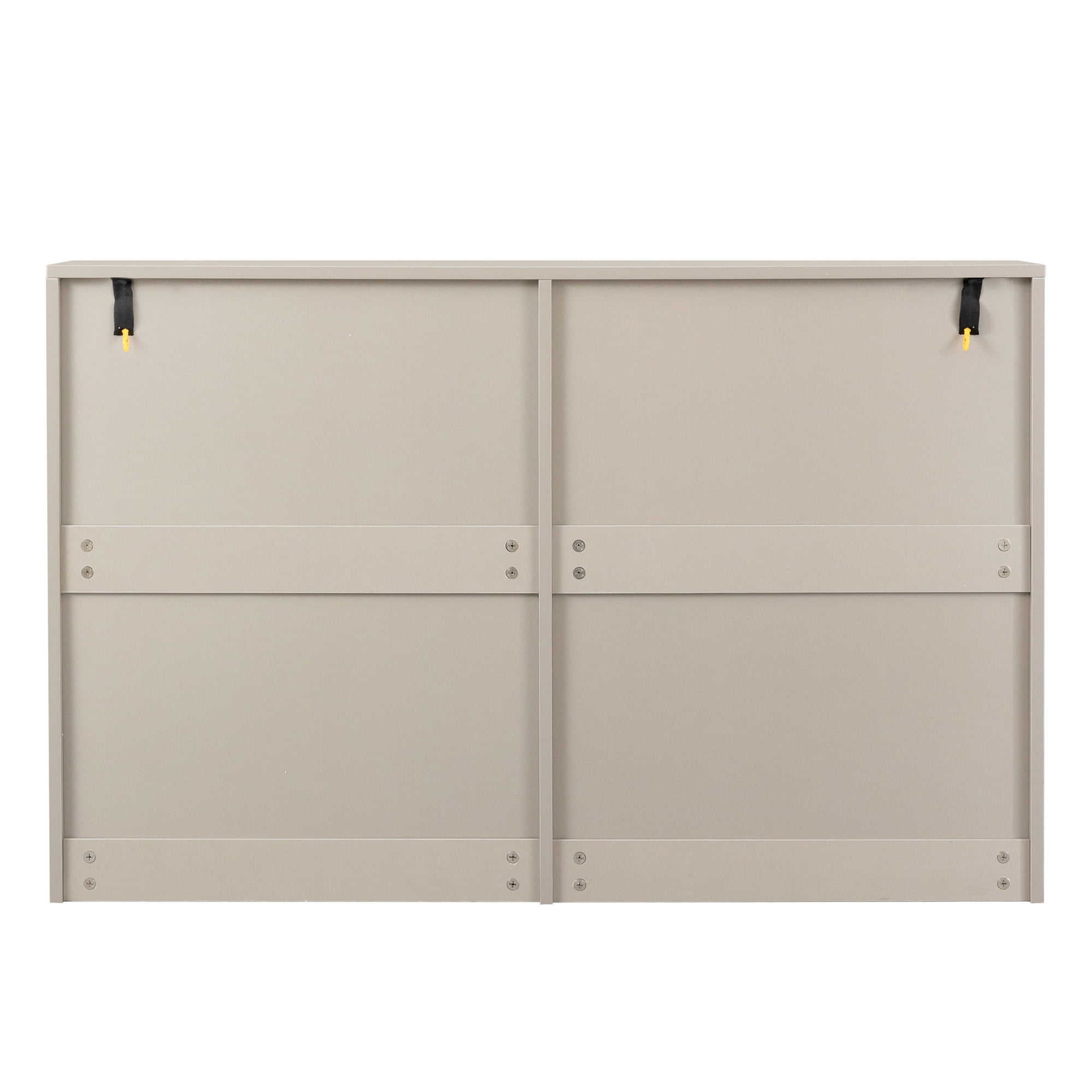 Demi Bonn 6 Drawer Double Dresser, Modern 6 Chest of Drawers with Deep Drawers, Wide Storage Organizer Cabinet for Living Room, Light Gray