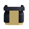 thumbnail image 4 of Connor Velvet Upholstered Accent Chair in Black, 4 of 4