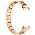 thumbnail image 4 of Smart Watch Band Metal Replacement Strap Rhinestone Stainless Steel Watch Bracelet Wristband for Fitness Tracker Daily Wear, 4 of 5