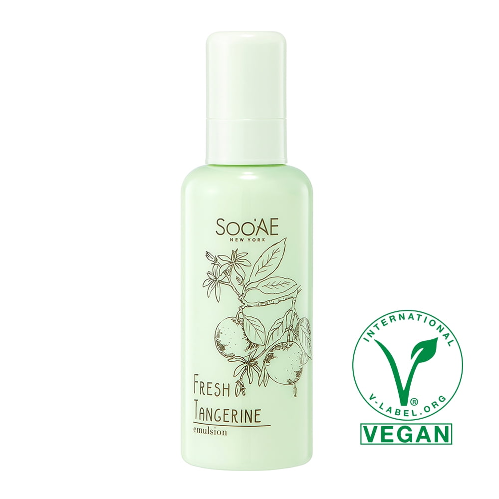Soo’AE Fresh Tangerine Face & Neck Emulsion - For Healthy, Younger Skin 5.07 fl.oz./150ml Full Size