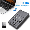 thumbnail image 4 of New 2.4G Wireless Digital Keyboard USB 18Keys Mini Numeric Keypad Numpad Accounting Teller for Laptop Notebook Tablets B,1 * 2.4G Wireless Digital Keyboard,White, 4 of 6