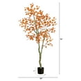 thumbnail image 3 of Nearly Natural Birch Leaf Autumn Artificial Potted Fall Tree - 6', 3 of 4