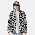 thumbnail image 6 of Rocae Similar To Leopard Print Print Breathable Sun Protection Hoodie Quick-Dry Lightweight Long Sleeve Hoodie Unisex Running Sports Shirt Small, 6 of 9