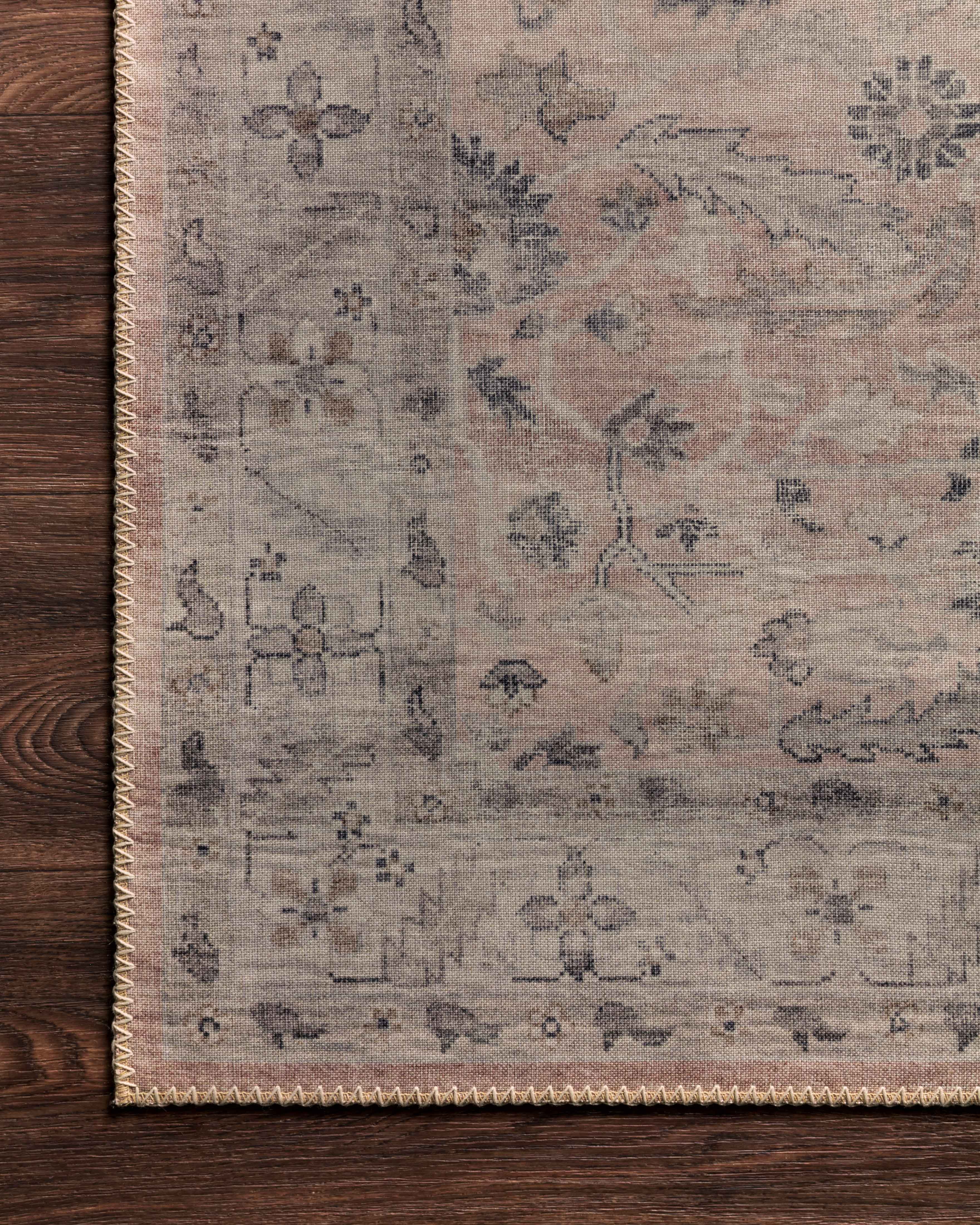 Loloi Hathaway Printed Oriental Area Rug, Blush / Multi, 5'-0" x 7'-6"