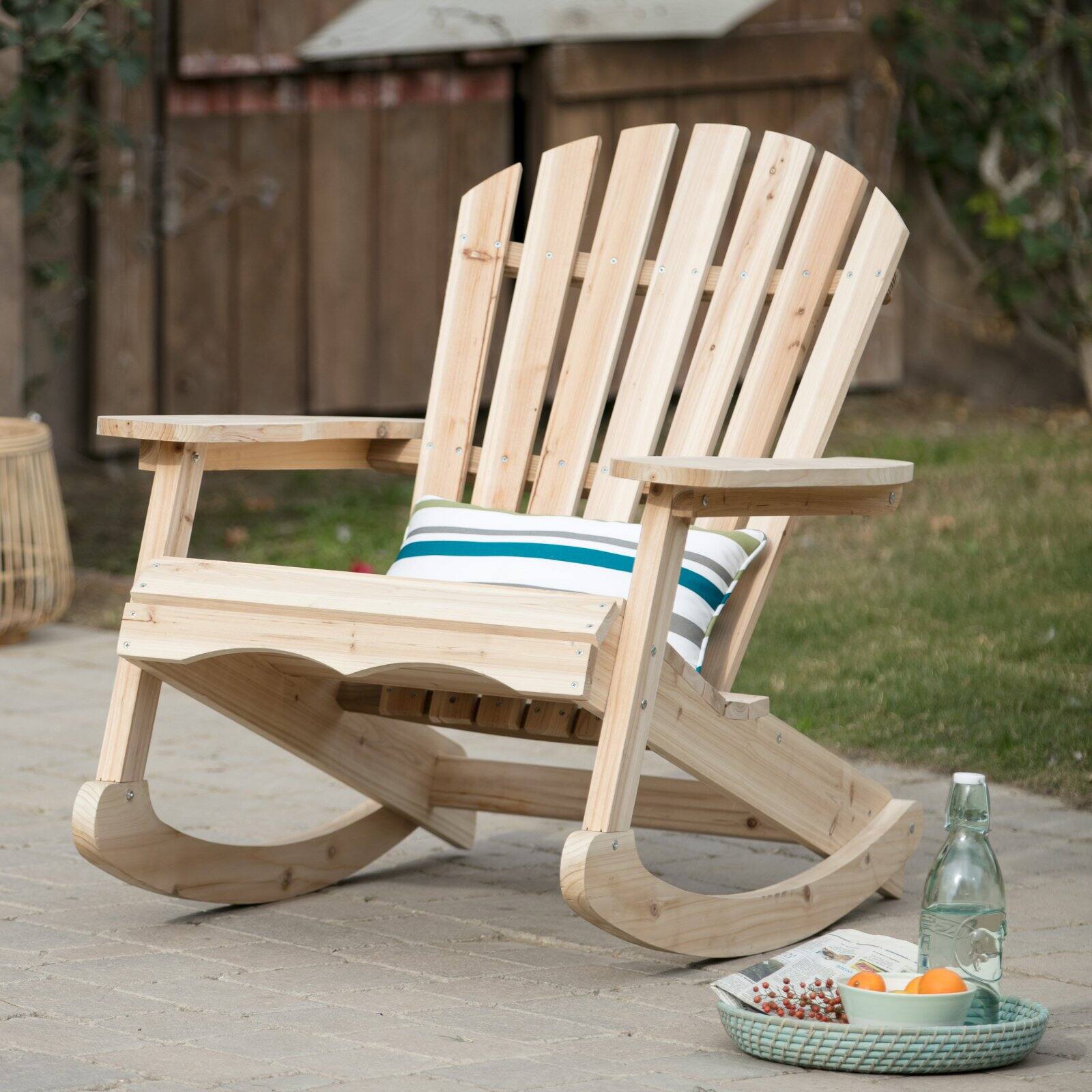 unfinished wood rocking chair child