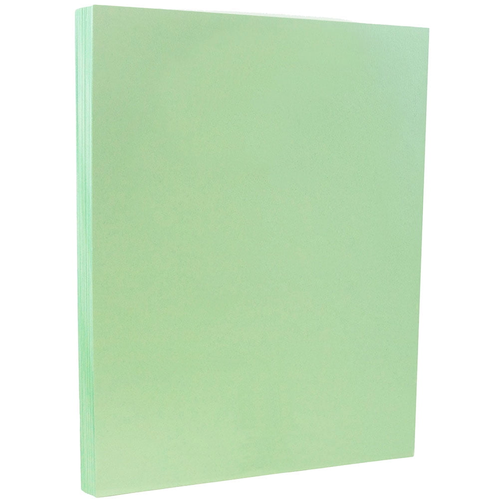 JAM Vellum Bristol Cardstock, 8.5x11, 250/Pack, 110lb Green