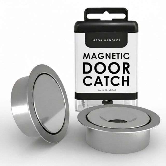 Cierre magnético oculto y ajustable para puertas Mega Handles