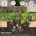 thumbnail image 7 of 8x4 Ft Raised Garden Bed for Outdoor, Wood Garden Bed with 15 Inch Depth for Flowers/Vegetables/Herbs, 7 of 7